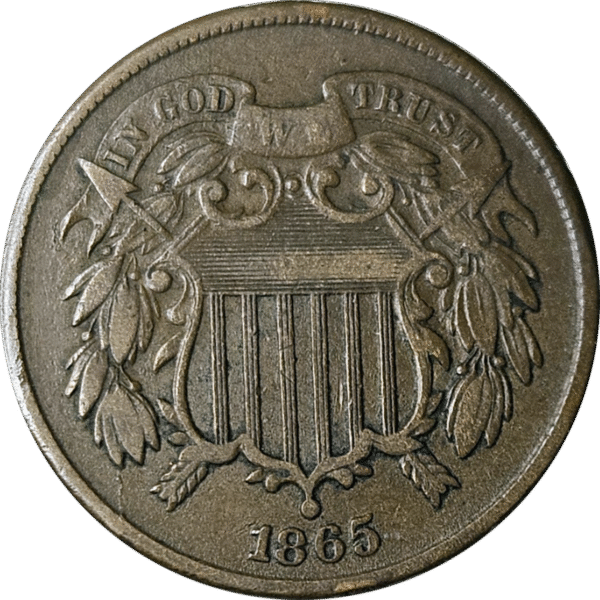 1865 Two Cents Piece