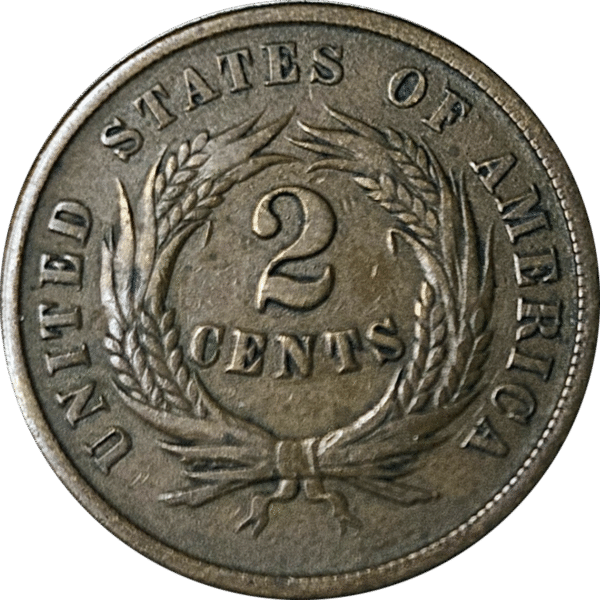 1865 Two Cents Piece