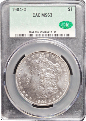 1904 O Morgan Dollar CACG MS63