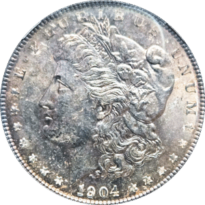 1904-obv 1904 Morgan Silver Dollar Toner NGC MS63