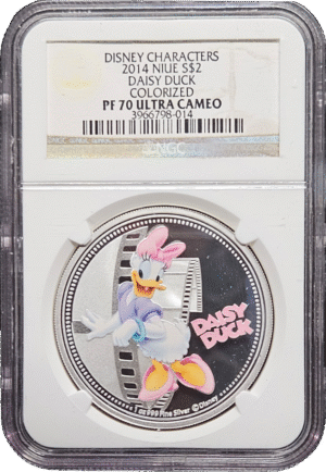 2014 Niue Disney Characters Silver Proof - Daisy Duck