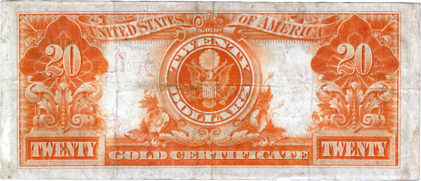 Series of 1922 $20 Gold Certificate