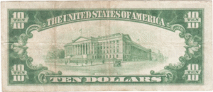 Fr2400 Series of 1928 $10 gold certificate