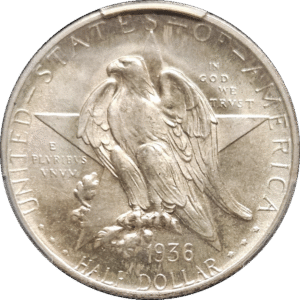 1936 S Silver Texas Commemorative Half Dollar PCGS MS66