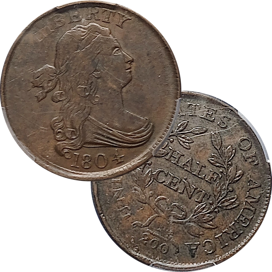 1804 Draped Bust Half Cent