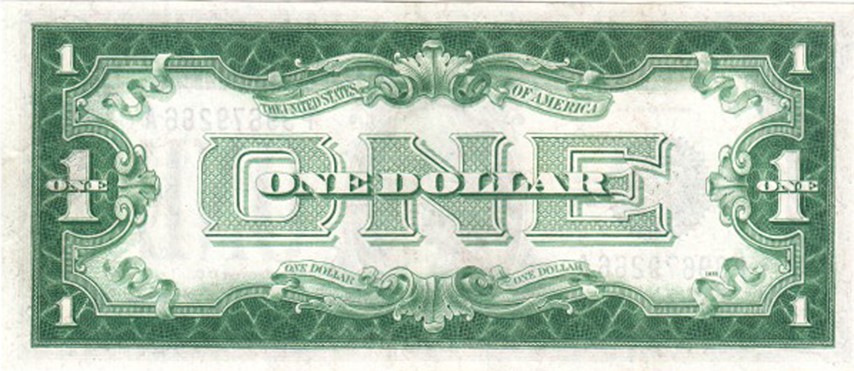 Series of 1928 A $1 Funny Back Silver Certificate