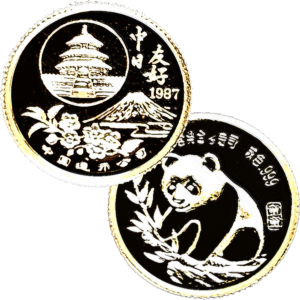1987 Gold Panda 1/2th Oz