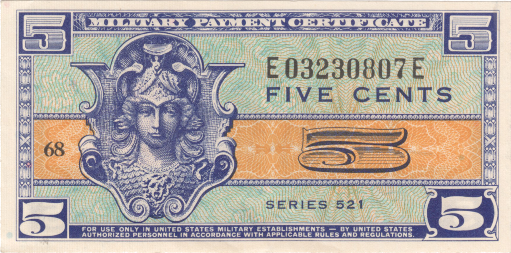 Series 521 Military Payment Certificate