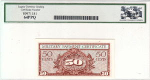 Series 591 Military Payment Certificate - Legacy 64PPQ