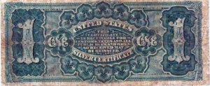 1886 series $1 silver certificate Martha Washington