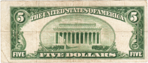 F-1528 $5 red seal legal tender note