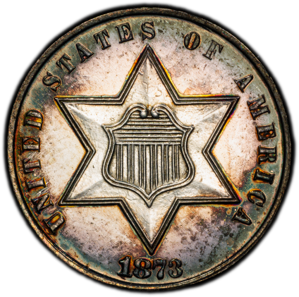1873 Proof Trime PCGS PR61