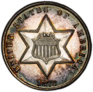 1873 Proof Trime PCGS PR61