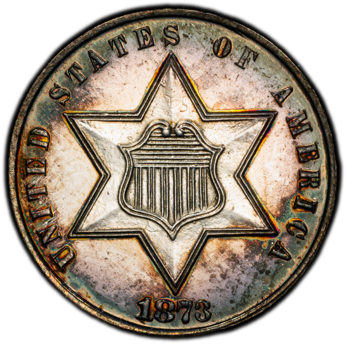 1873 Proof Trime PCGS PR61