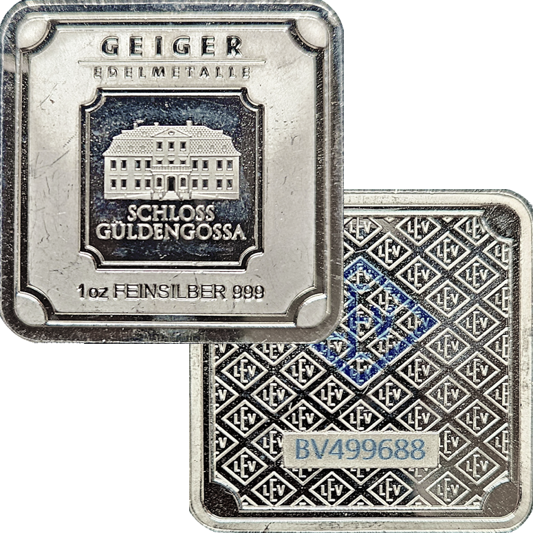 Geiger One Ounce .999 Silver Bar