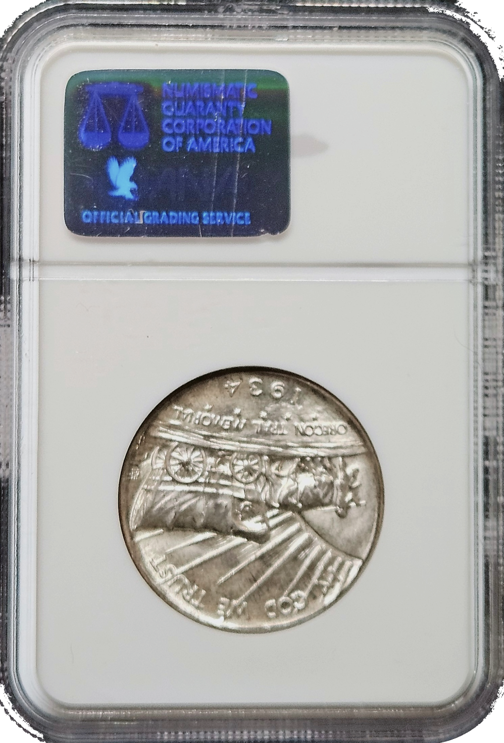 1934 D Oregon Trail Commemorative Half Dollar.