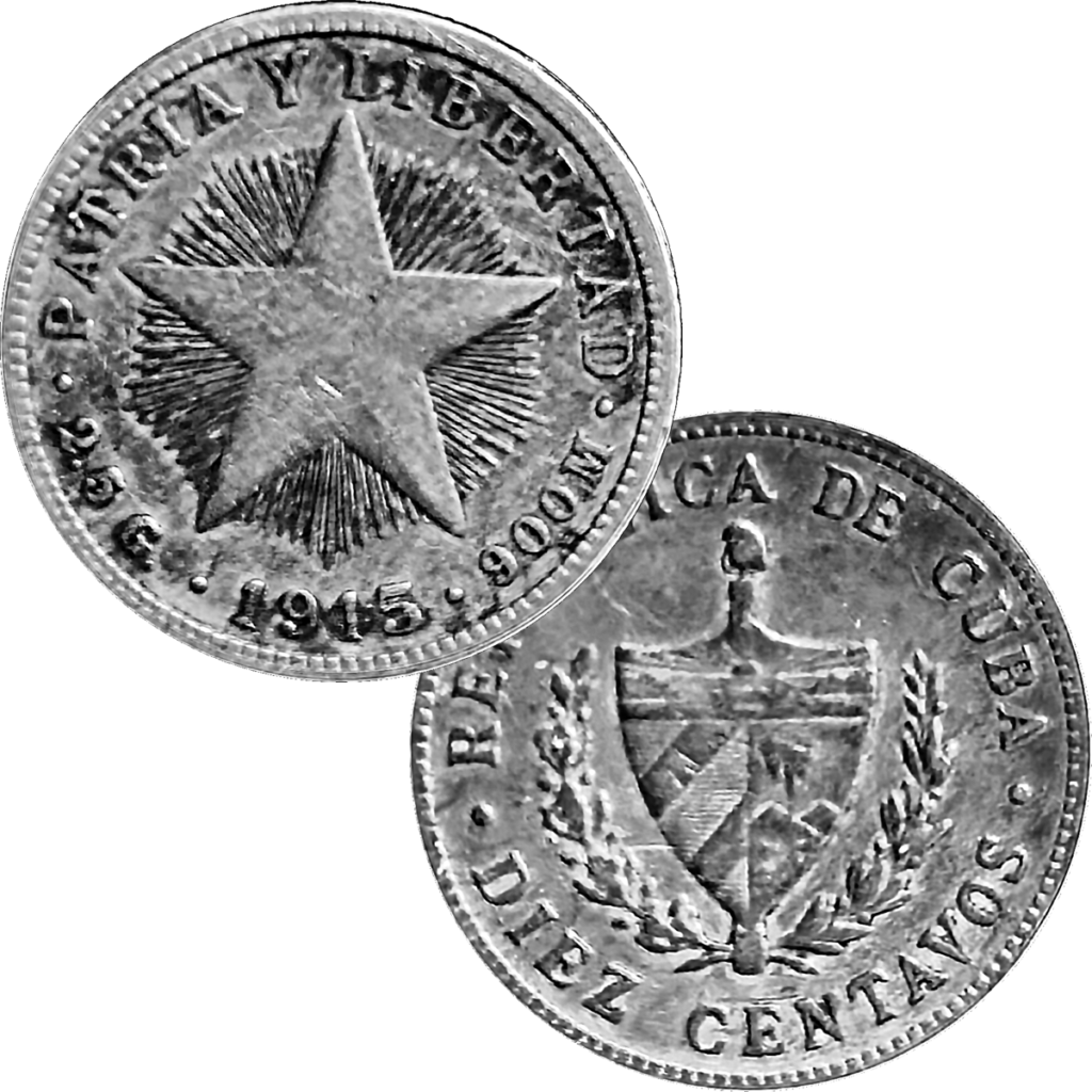 1915 Cuba 10 centavos