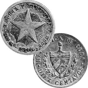 1915 Cuba 10 centavos