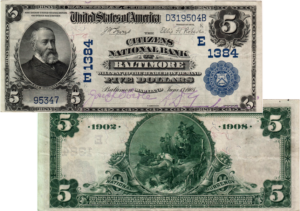 1902 Date Back Citizen's National Bank, Baltimore MD